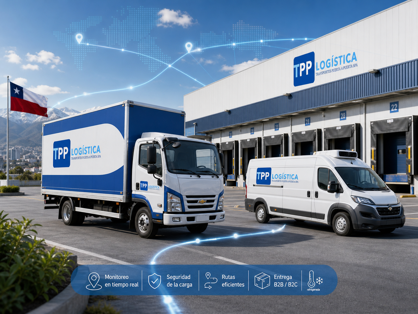 Flota TPP en centro de distribucion